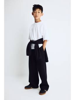 H&M - Boys Black Loose Fit Sports Joggers With Drymove