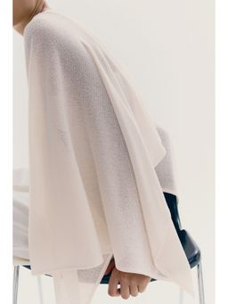 H&M - Women White Fine-Knit Cape