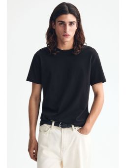 H&M - Men Black Slim Fit T-Shirt (XS)