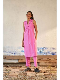 CANOOPI - Women Pink Cinnamon Kurta with Pant Set
