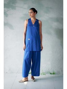 CANOOPI - Women Blue Blue wander Kurta with Pant Set
