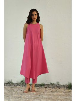 CANOOPI - Women Pink Soft Serve Pink Halter Co-Ord