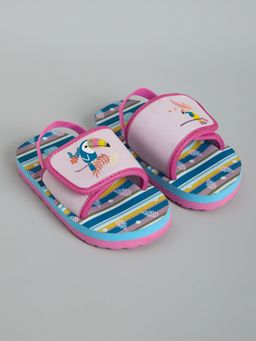 Hopscotch - Pink Feathered Bird Sliders