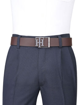 Tommy Hilfiger - Men Newbury Reversible Belt - Brown & Navy Blue