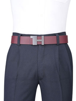 Tommy Hilfiger - Men Bayley Reversible Belt - Wine & Navy Blue