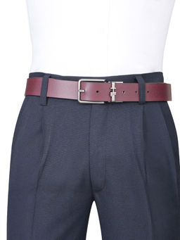 Tommy Hilfiger - Men Abaco Reversible Belt - Wine & Brown