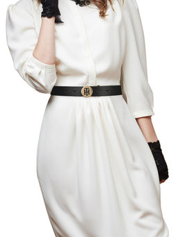 Tommy Hilfiger - Adelin Women Leather Reversible Belt - Black & Tan