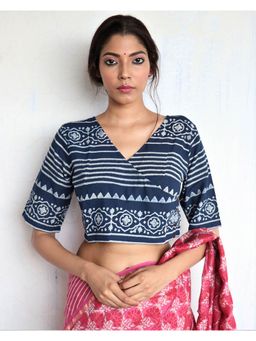 Chidiyaa - Blue Cotton Blouse