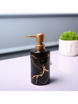 Voncasa - Ceramic Glossy Black color Soap Dispenser (550ml)