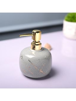 Voncasa - Ceramic Glossy Off White color Soap Dispenser (300ml)