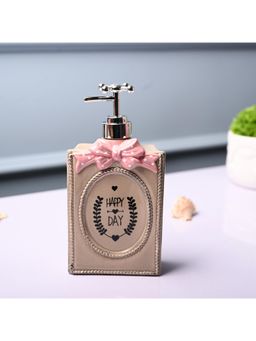 Voncasa - Ceramic Matte Light Brown color Soap Dispenser (750ml)