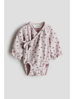 H&M - Girls Multi-Color Cotton Muslin Romper Suit