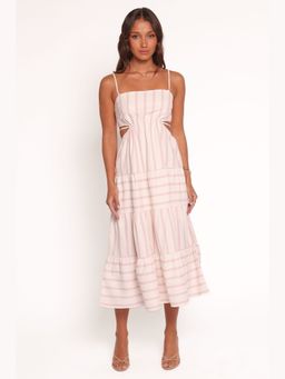 Petal & Pup - Pink Stripe Evelin Midi Dress