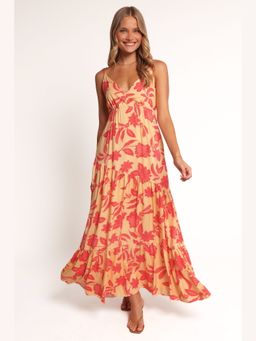 Petal & Pup - Peach Floral Forbes Maxi Dress