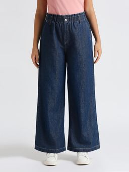Pepe Jeans - Navy Blue High Waist Straight Jeans