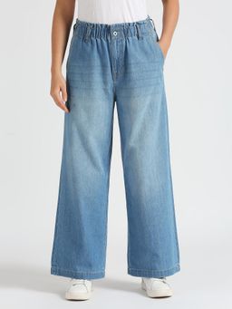 Pepe Jeans - Blue High Waist Straight Jeans