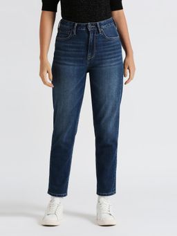 Pepe Jeans - Navy Blue High Waist Straight Jeans