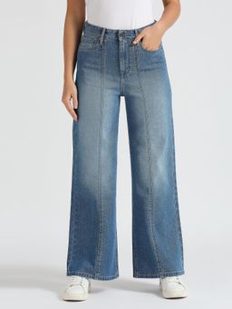 Pepe Jeans - Hailey Blue High Waist Wide Leg Jeans