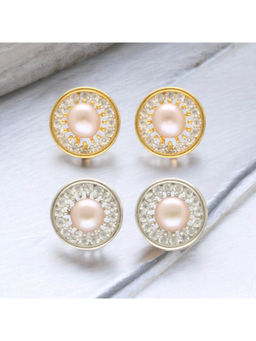 Sri Jagdamba Pearls - Amod Pearl Earrings Pack Of 2