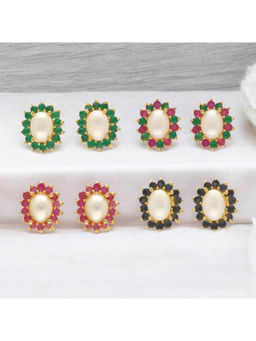 Sri Jagdamba Pearls - Lubov Pearl Earrings Pack Of 4