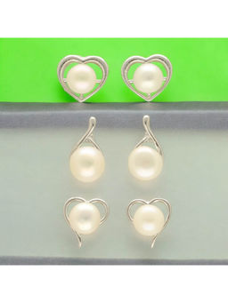 Sri Jagdamba Pearls - Liora Pearl Earrings Pack Of 3