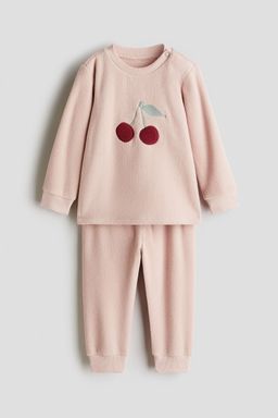 H&M - Boys Pink Fleece Pyjamas