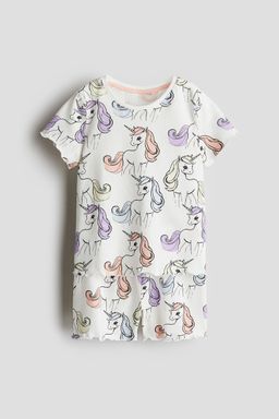 H&M - Girls White Cotton Pyjamas