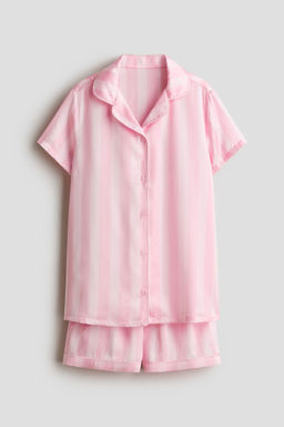 H&M - Girls Pink Satin Pyjamas