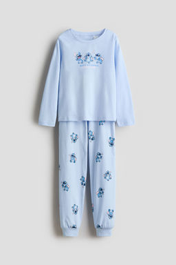 H&M - Girls Blue Jersey Pyjamas