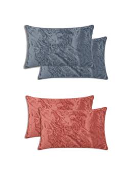 MORADO - Multi-Color Premium Glace Microfibre Pillow Covers (Pack of 4)