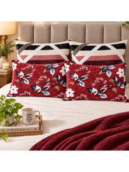 MORADO - Multi-Color Microfibre Pillow Covers (Pack of 4)