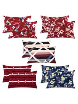 MORADO - Multi-Color Microfibre Pillow Covers (Pack of 10)