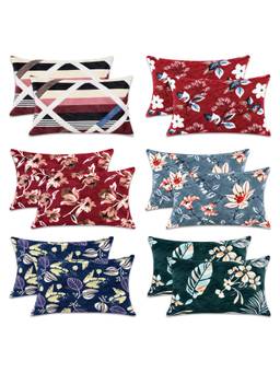 MORADO - Multi-Color Microfibre Pillow Covers (Pack of 12)