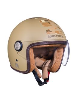 Royal Enfield - High Impact Grade Abs Chopper Helmet Brown Helmet