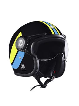 Royal Enfield - Dual Wing 1901 Open Face Helmet Black Helmet