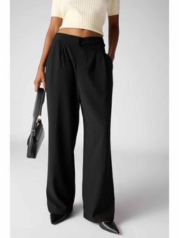 FREAKINS - Black Solid Korean Pant