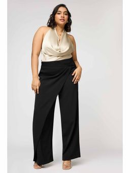 FREAKINS - Cinder Black Curve Pareo Korean Pant