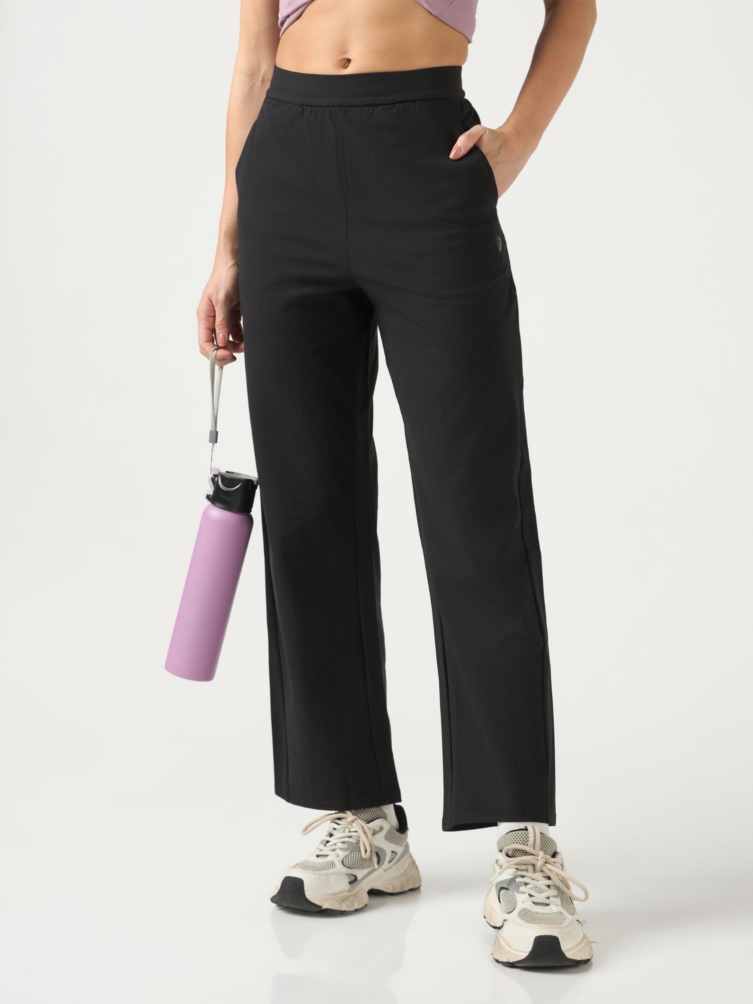 technosport Women Straight Fit Trackpant - Black-picture-16