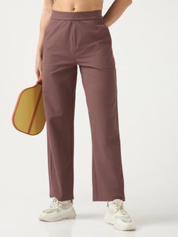 Technosport - Women Straight Fit Trackpant - Mauve