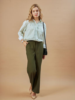 Gazillion - Delilah Stripped Cotton Oversized Shirt for Women From Gazillion