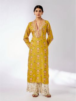 Gopi Vaid - Mustard Gargi Kurta