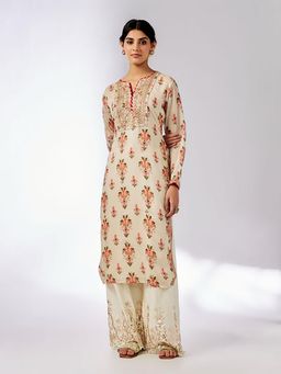 Gopi Vaid - Ivory Neha Kurta