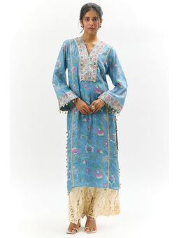 Gopi Vaid - Blue Kavya Kurta