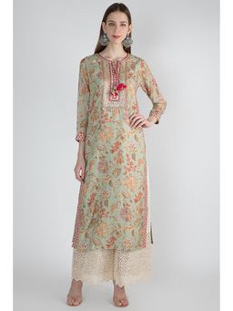 Gopi Vaid - Green Amara Kurta