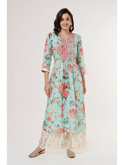 Gopi Vaid - Blue Chaitali Jacket Style Kurta