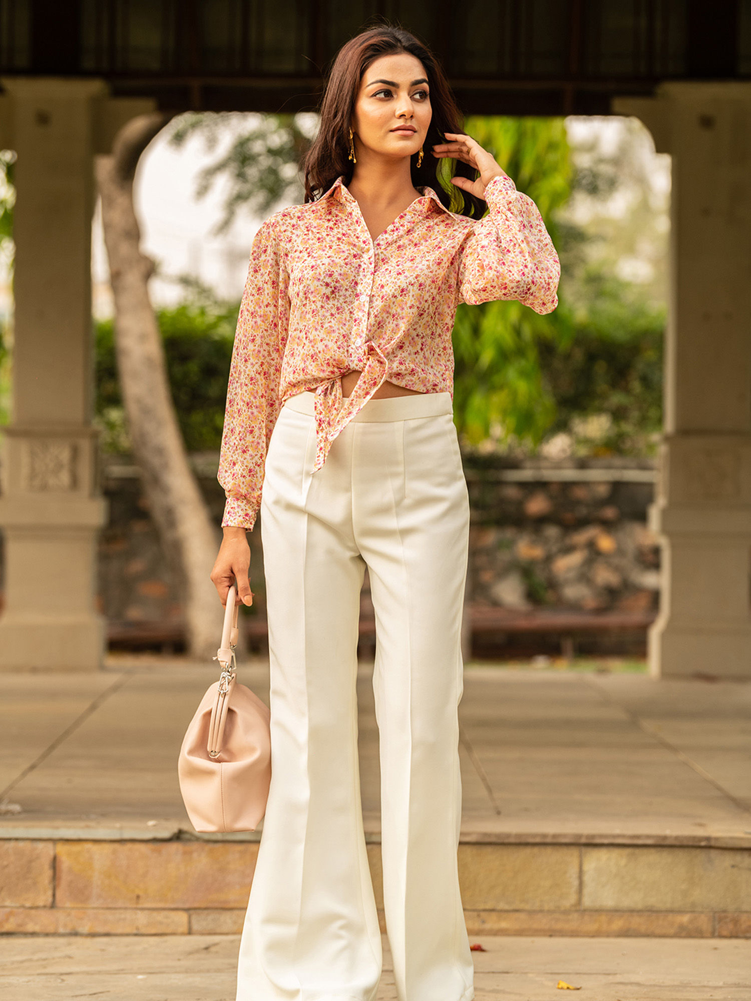 B'Infinite Pink Floral Top 