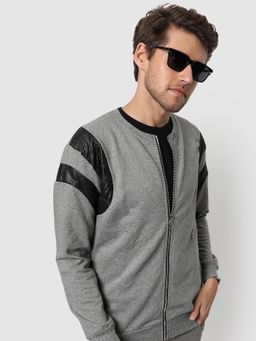 Campus Sutra - Men Zip-front Jacket With Insert Pocket