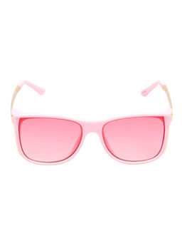 Spiky - Pink Frame Pink UV Protected Lens Square Sunglasses