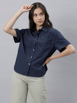 RAREISM - Vesh Navy Top