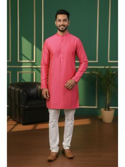 TATTVA - Pink Solid Short Kurta
